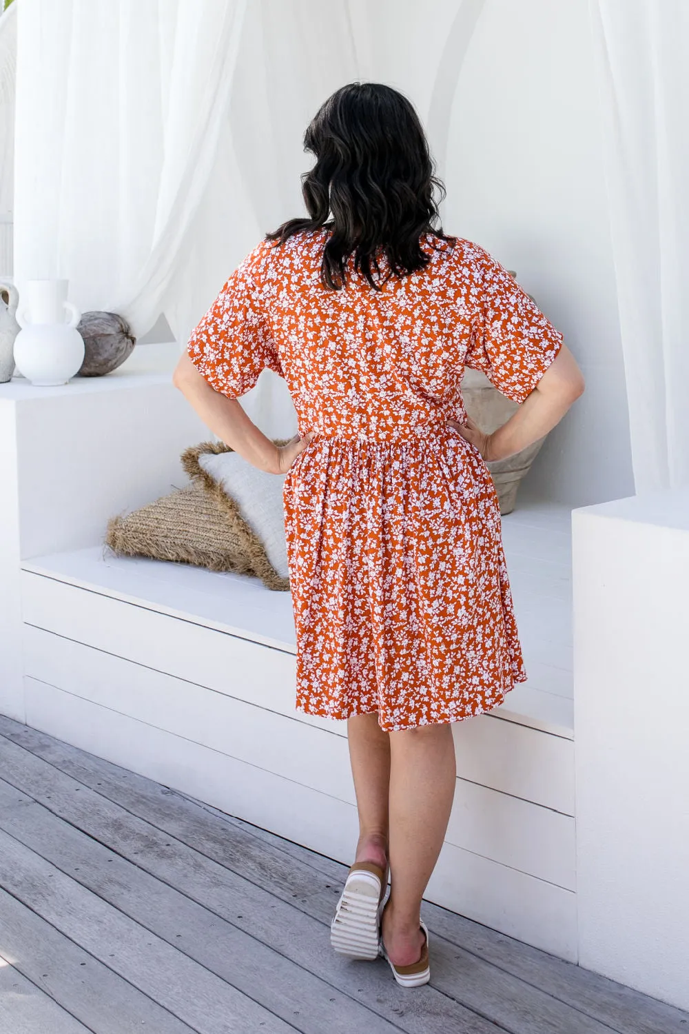 Isla Dress - Petite White Floral