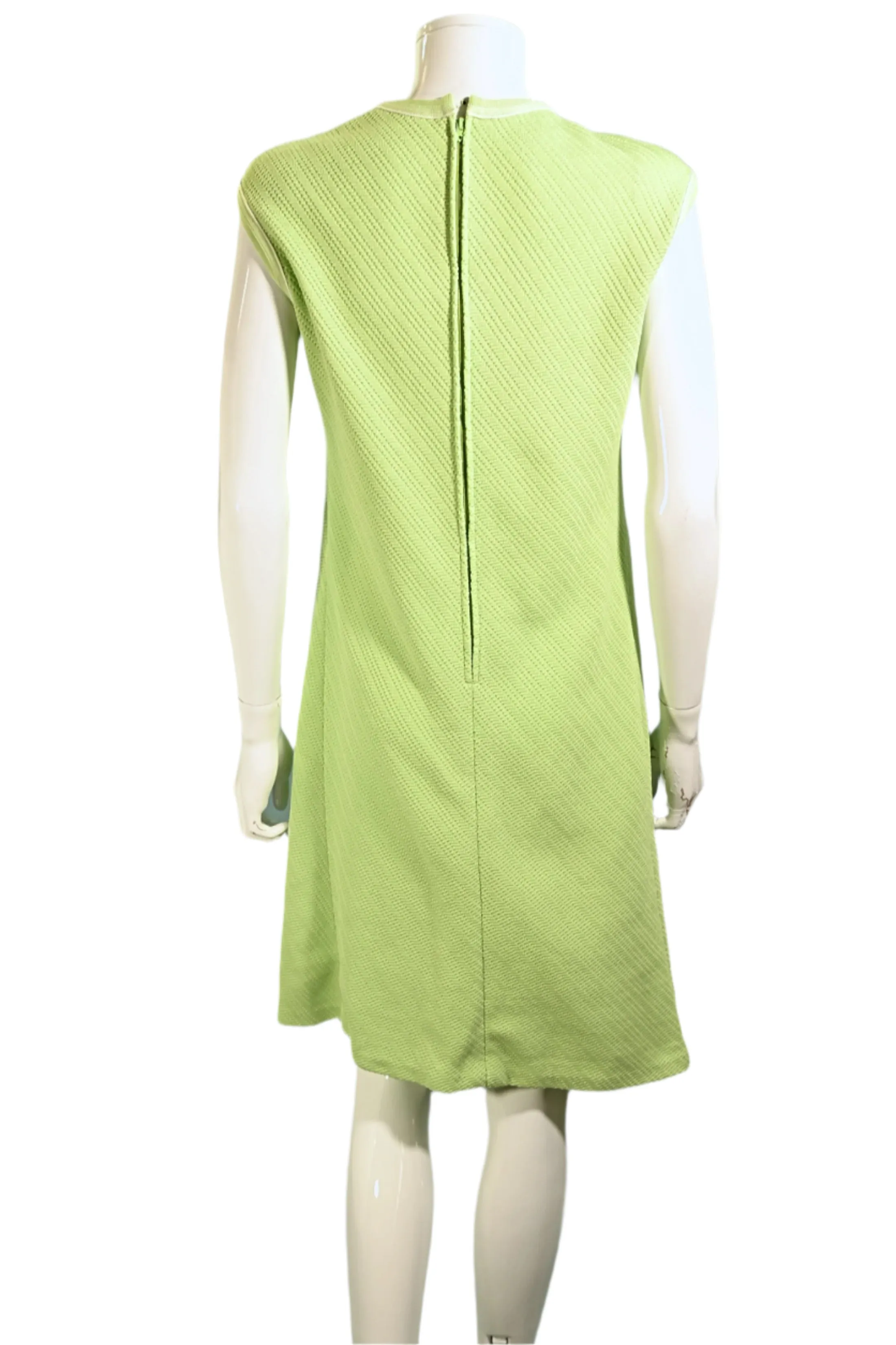 Vintage 60s Mint Green Mod A Line Dress M