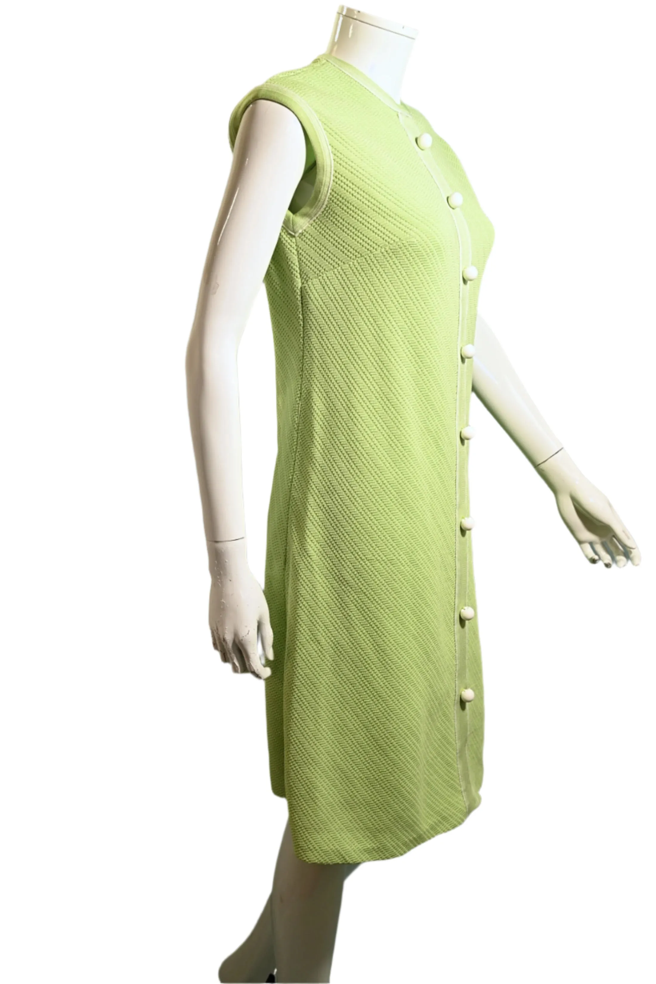 Vintage 60s Mint Green Mod A Line Dress M
