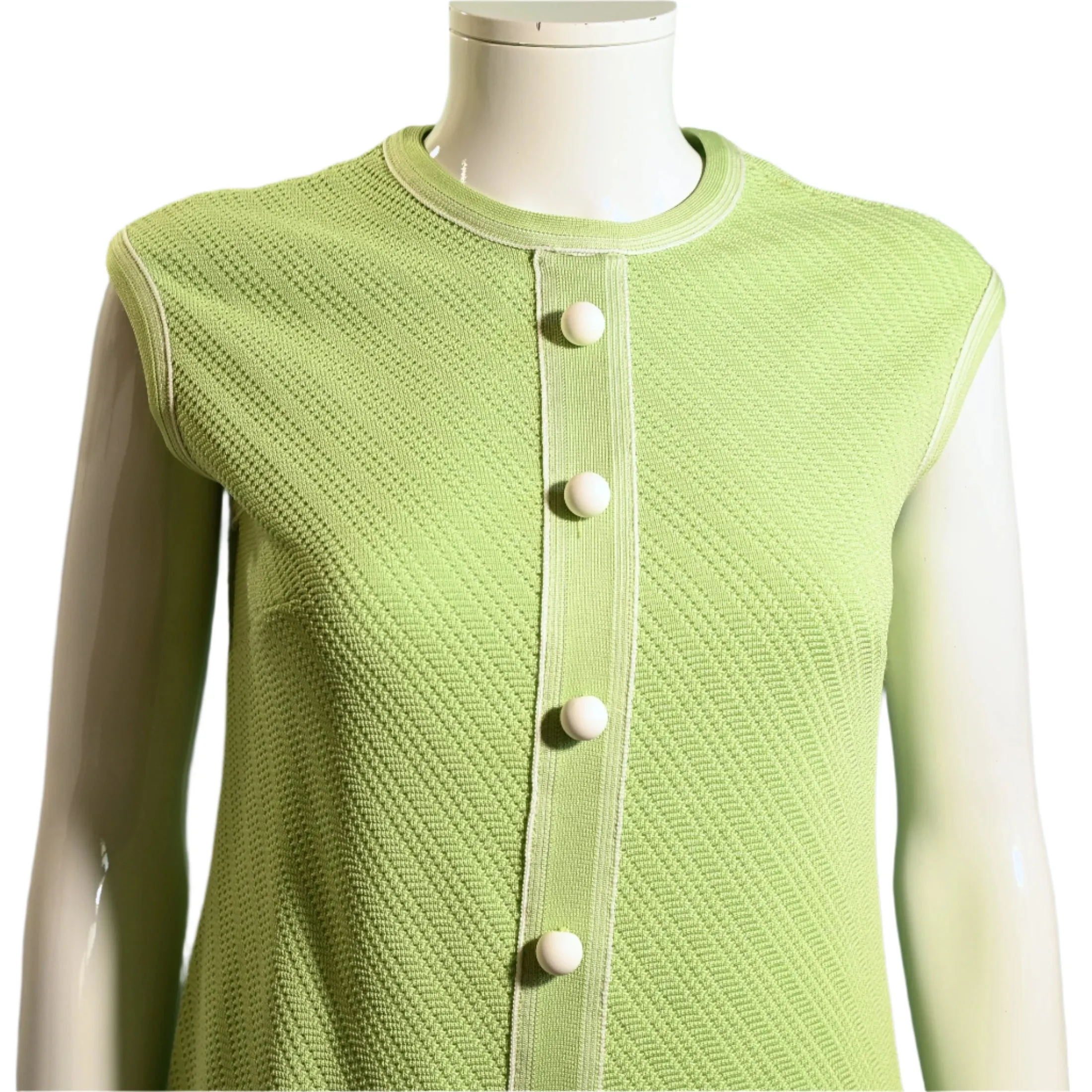 Vintage 60s Mint Green Mod A Line Dress M