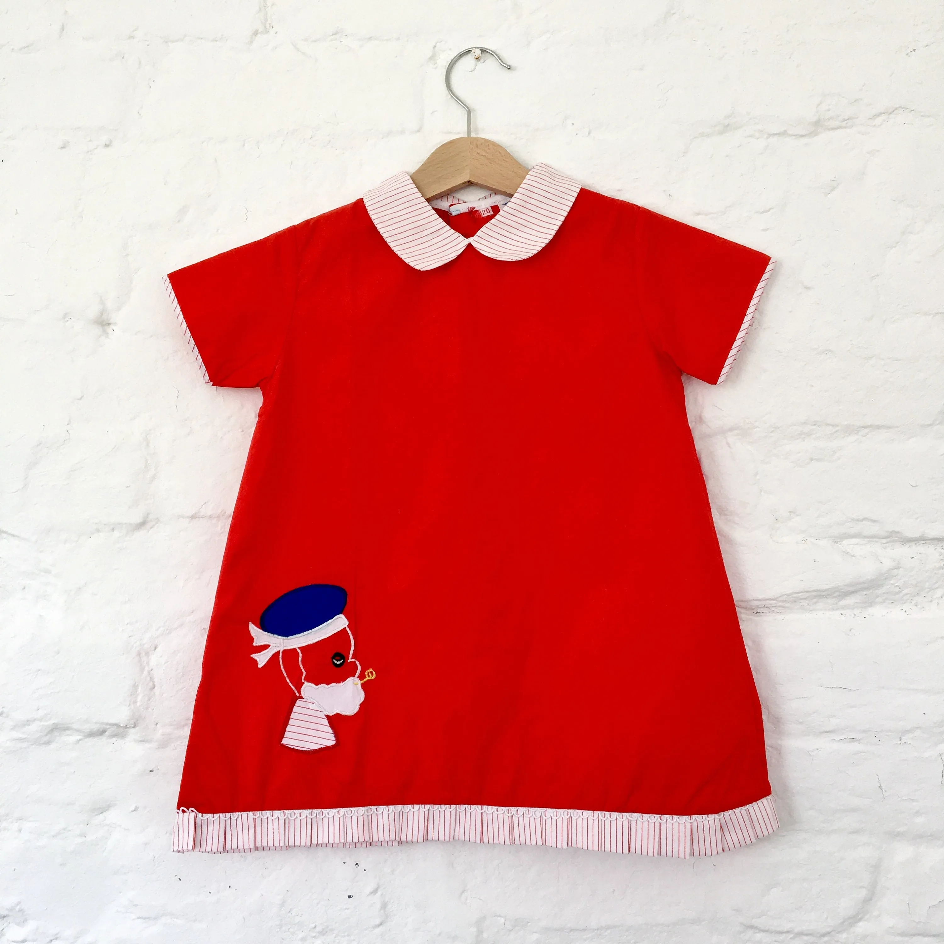 Vintage 60's Red Dress   2-3Y